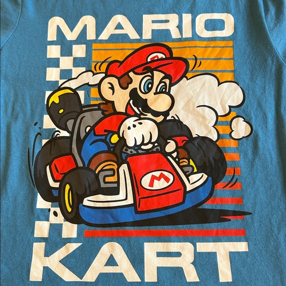 MarioKart Super Mario Nintendo Boys XL (7) Short Sleeve T-shirt NWOT - Picture 6 of 7